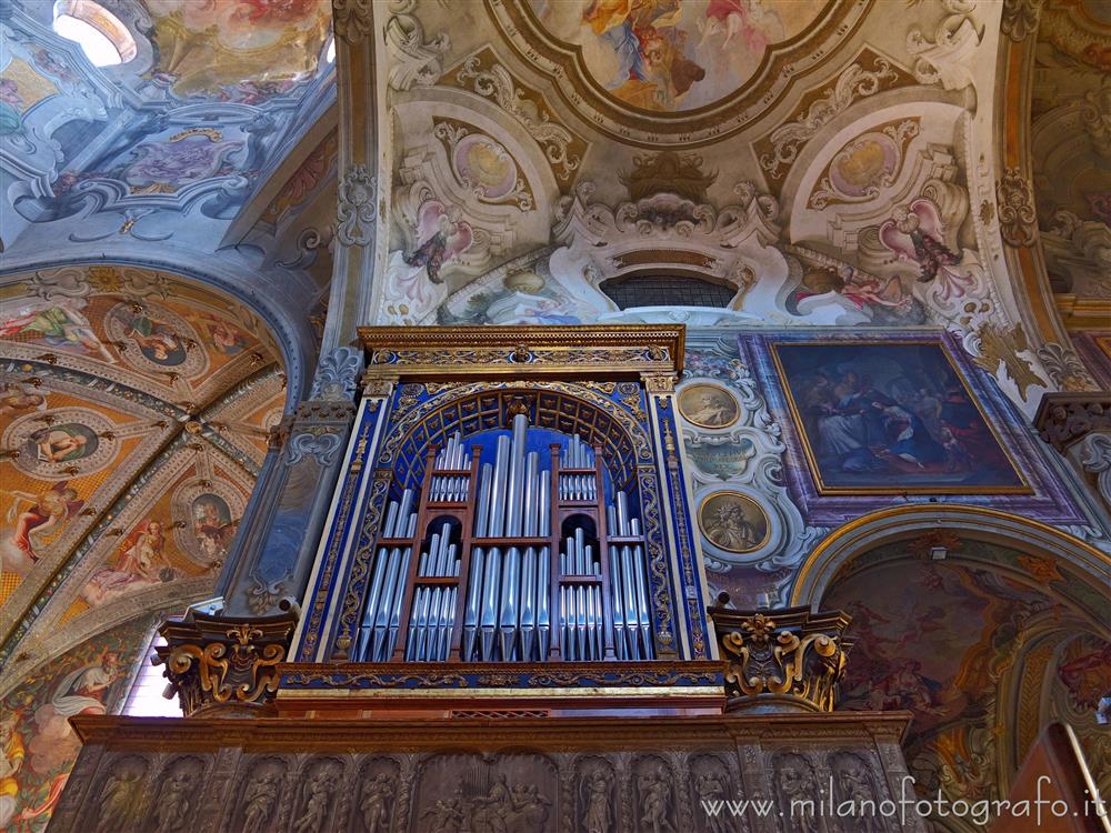 Monza (Monza e Brianza, Italy) - Organ and frescoes in the Duomo of Monza